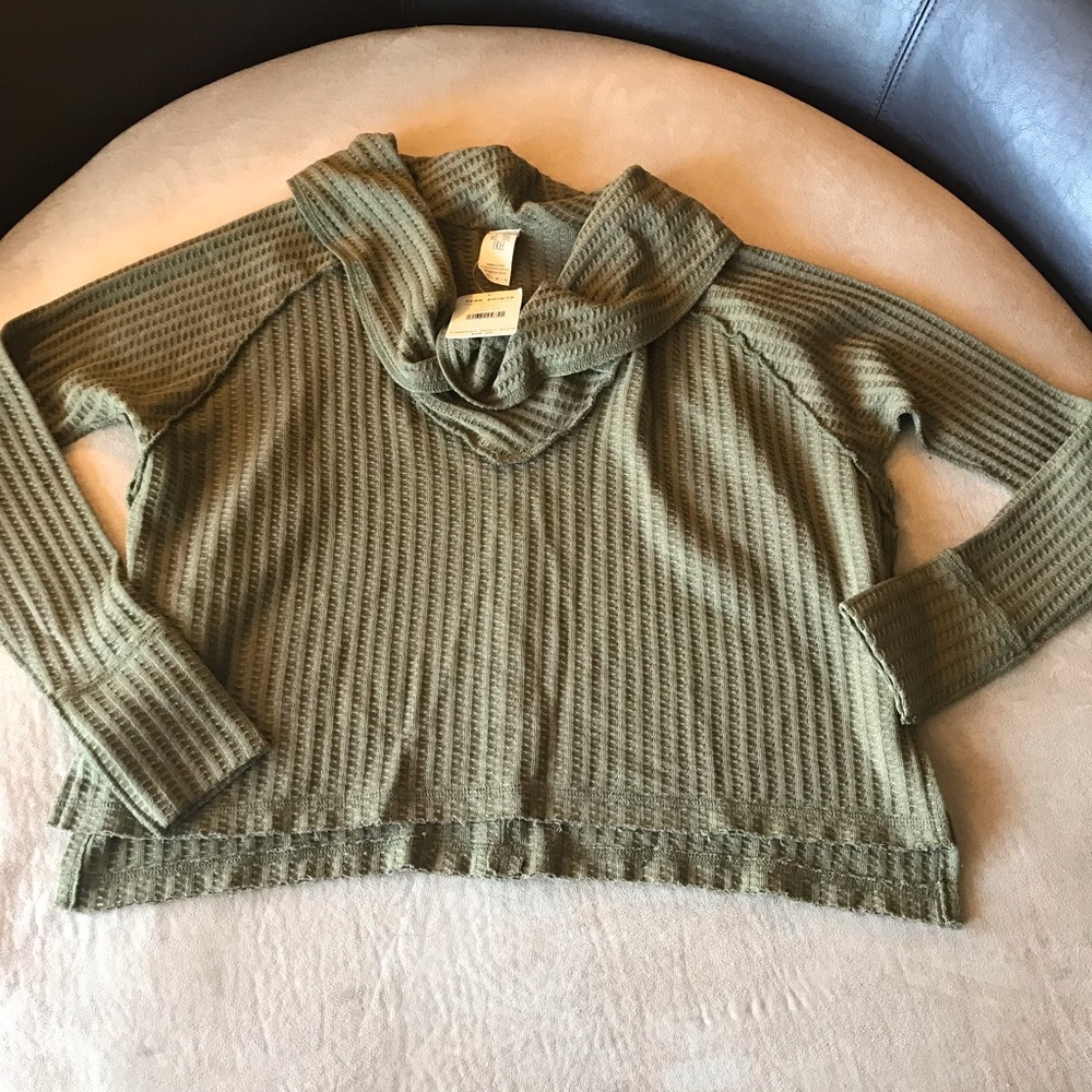 Free People Green Top NWT